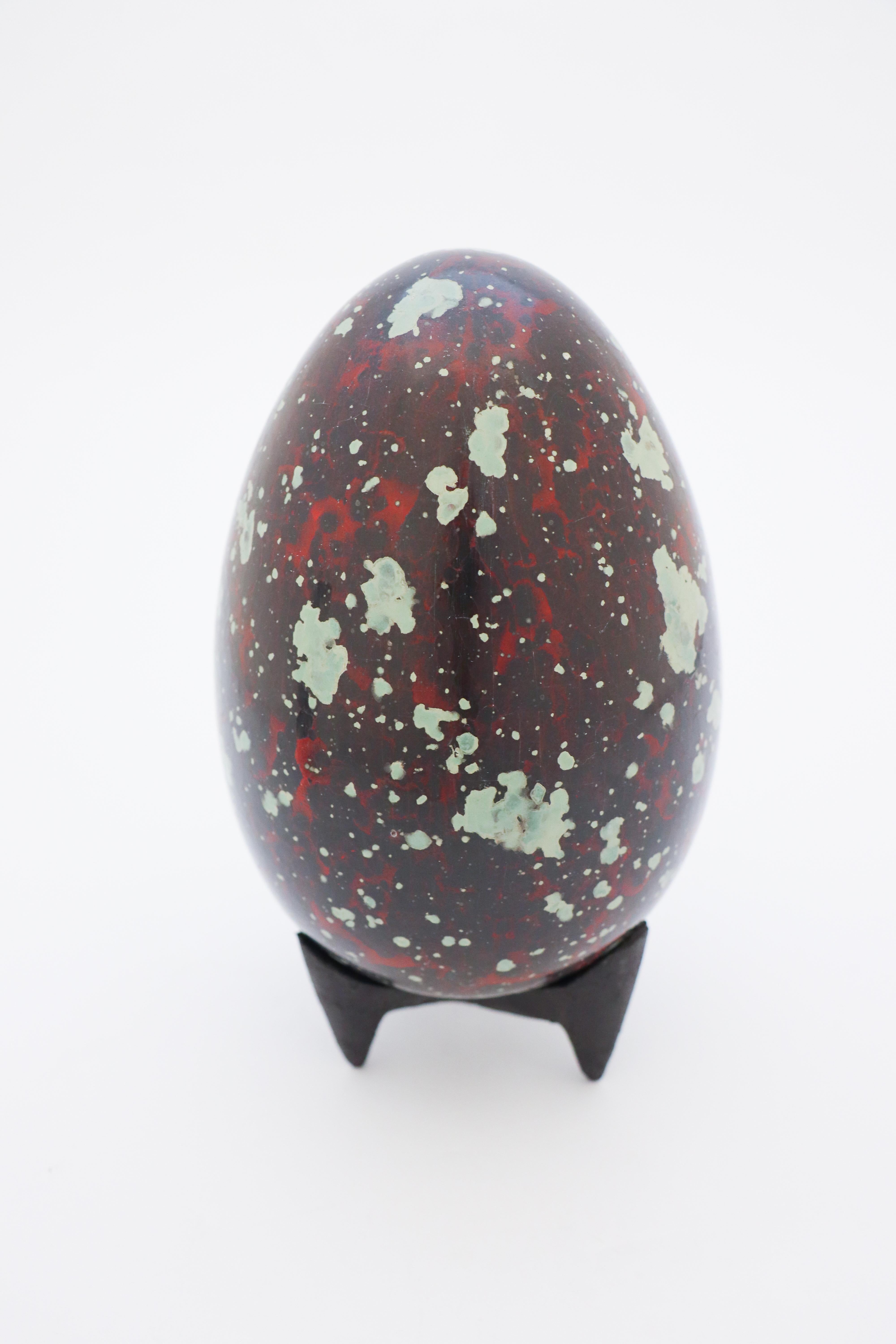 Mid-20th Century Egg in Ceramics by Hans Hedberg, Biot, France, Scandinavian Modern