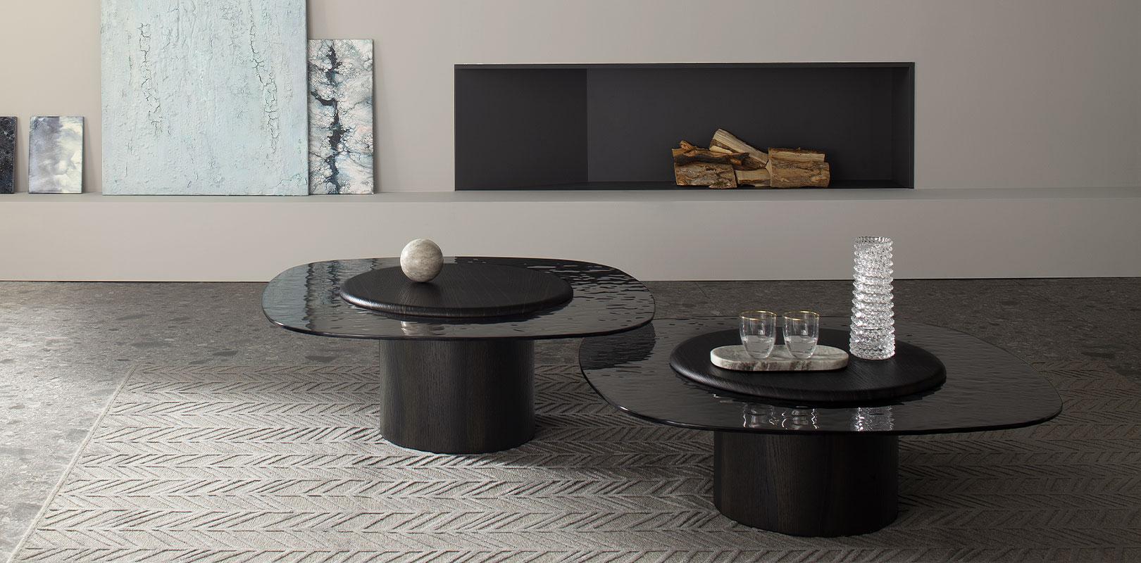 Italian Egg Laguna Oak Coffee Table by Morica Design For Sale