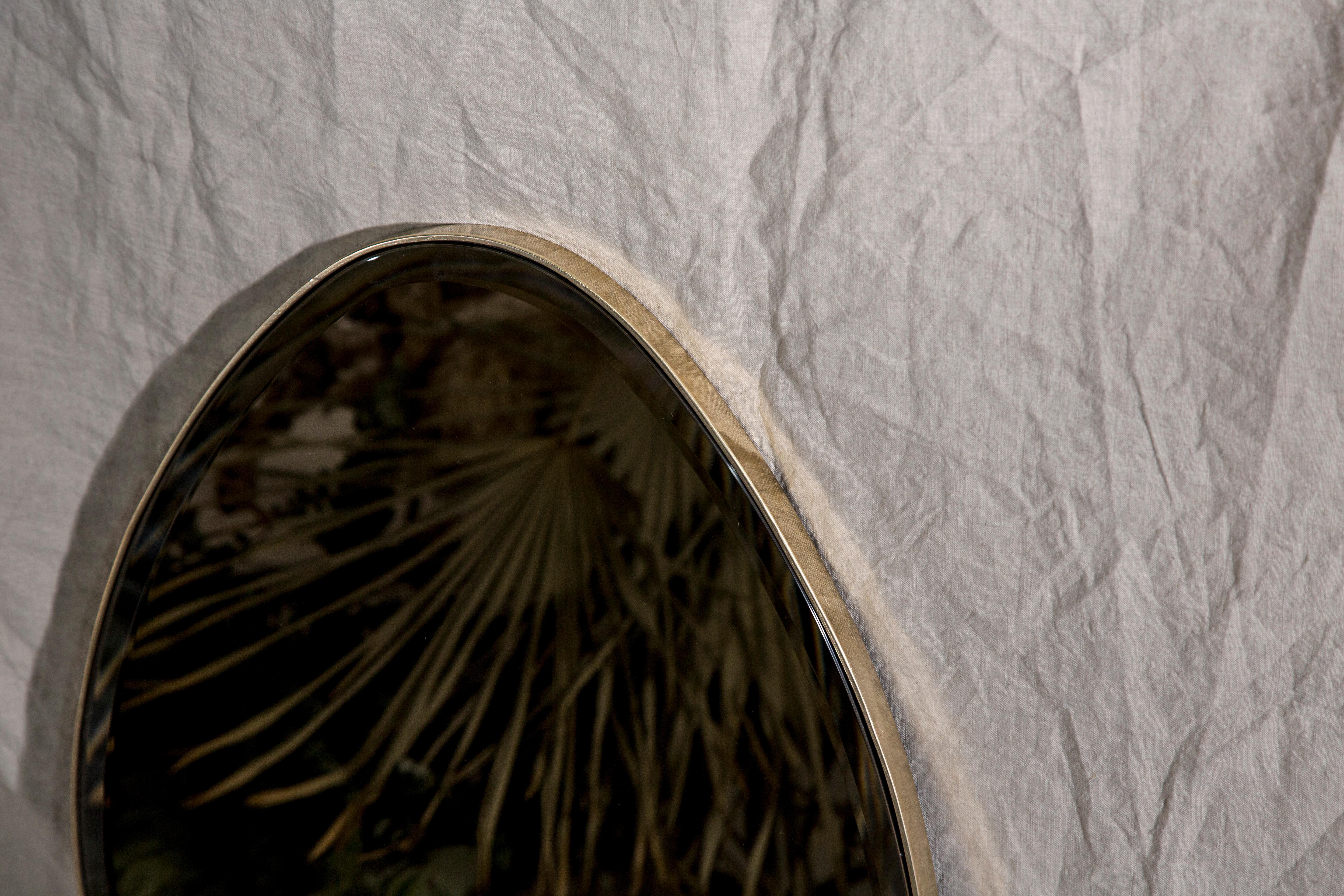 Modern Egg Mirror Signed by Novocastrian