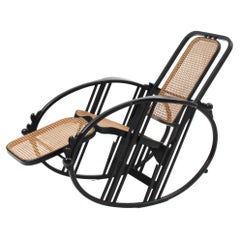 Egg Rocking Chair attributed to Josef Hoffmann for Società Anonima Antonio Volpe