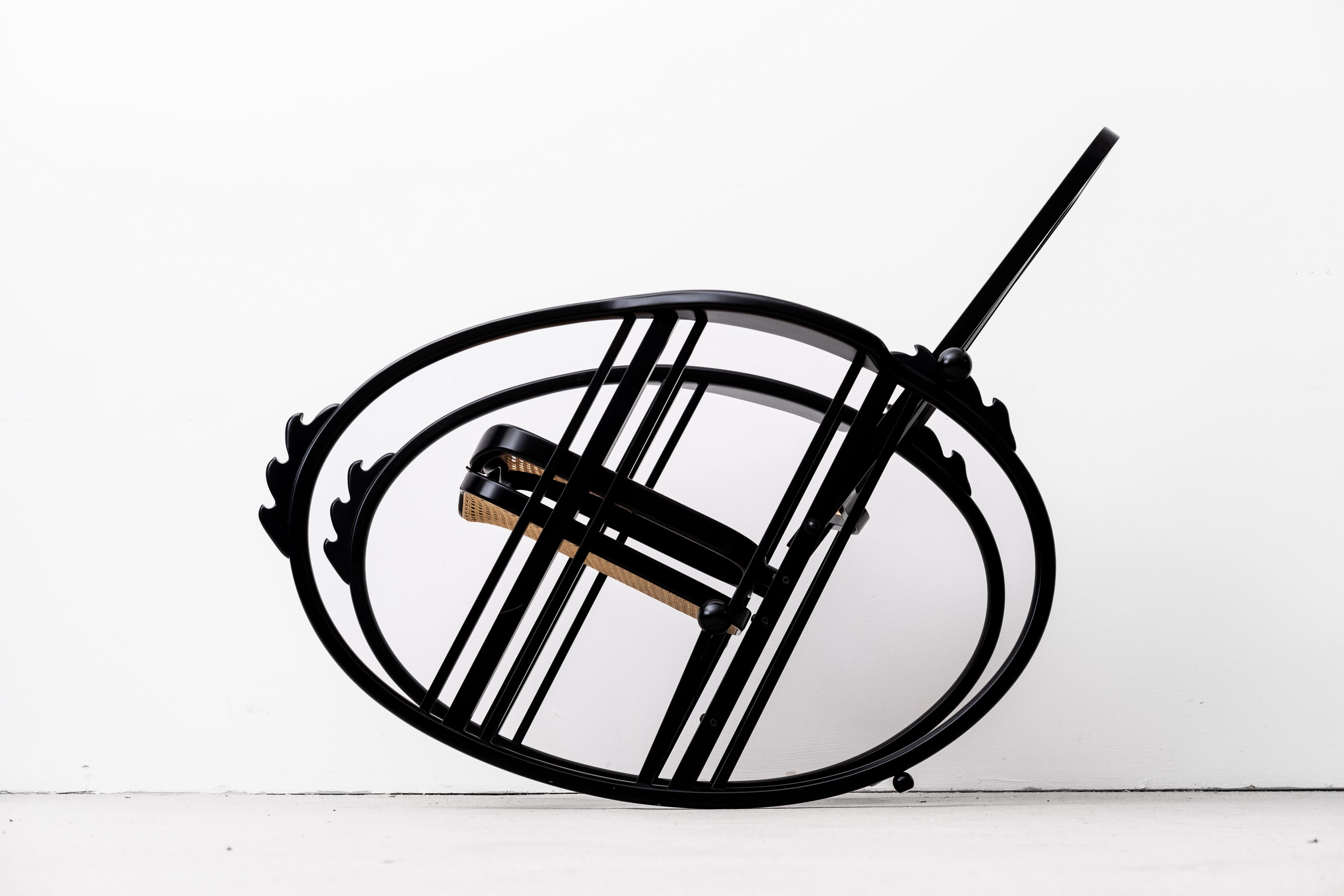 Egg-Rocking Chair by Antonio Volpe (Udine, 1922), ex. by Wittmann (Vienna, 1990) For Sale 3