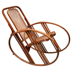 Antique "Egg" Rocking Chair by the Societa Anonima Antonio Volpe, Italy, Circa 1922