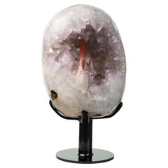 Egg Shaped Formation with Red Druze Coated Calcite