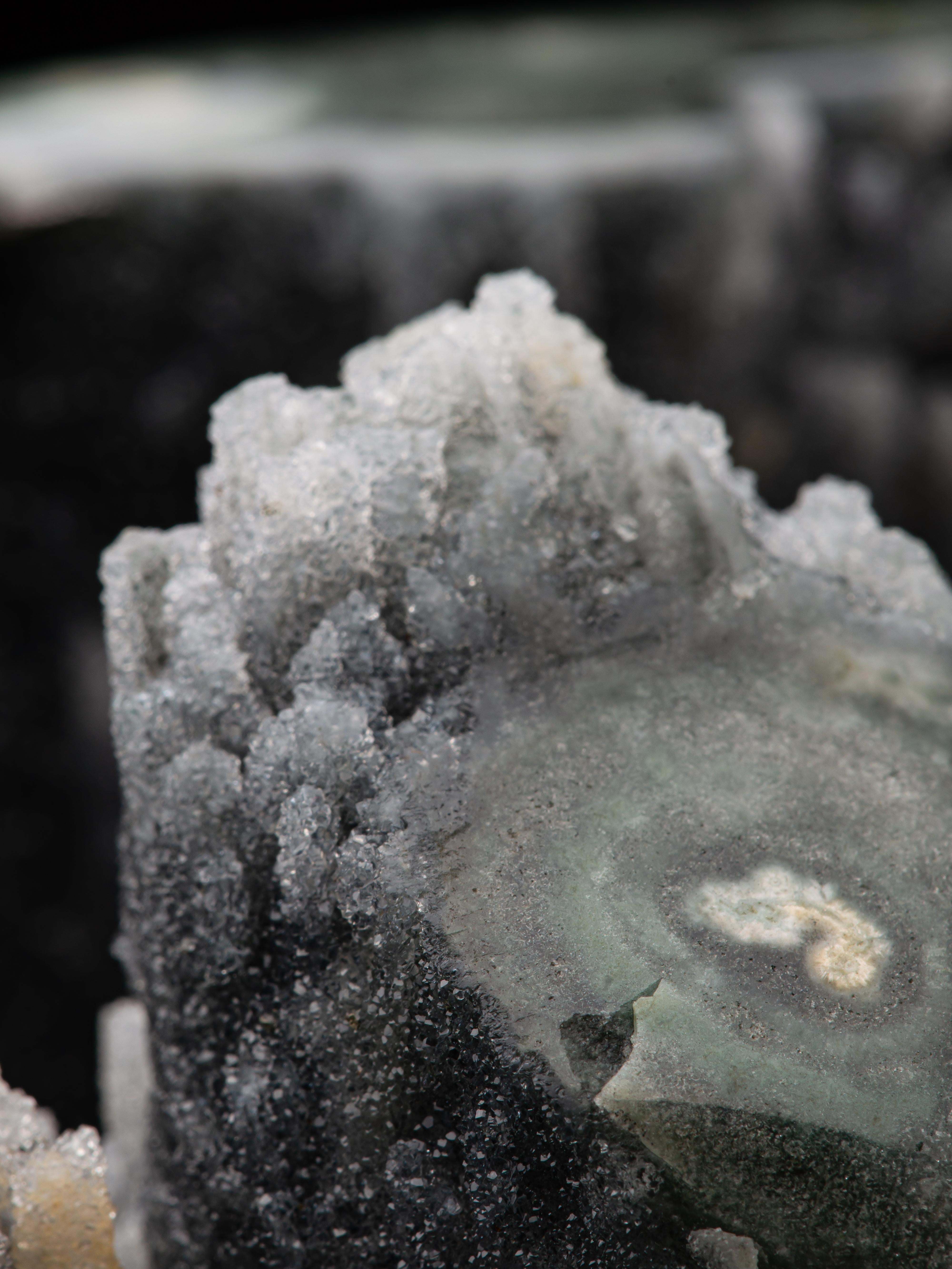 Egg Shaped Polished Organic Geode Quartz/Druze Section For Sale 4