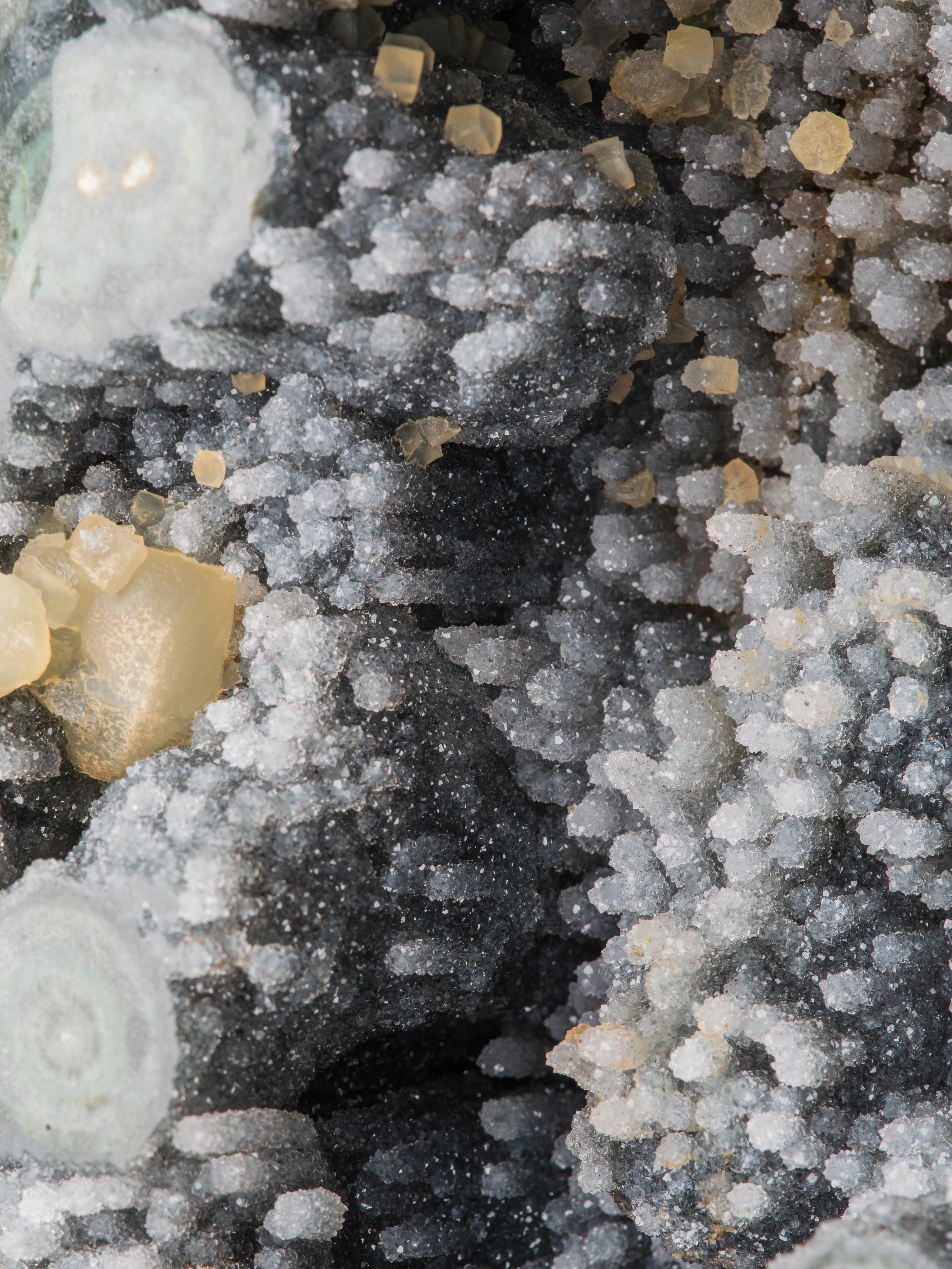 Egg Shaped Polished Organic Geode Quartz/Druze Section For Sale 10