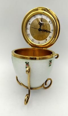 Egg style Faberge Enamel Sterling Silver Salimbeni