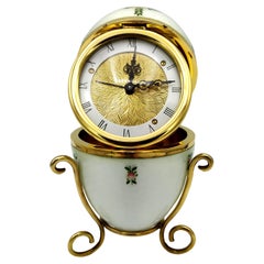 Salimbeni de plata de ley con esmalte Fabergé estilo huevo