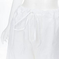 EGG TRADING 100% cotton extreme oversized drawstring waist drop croch pants S