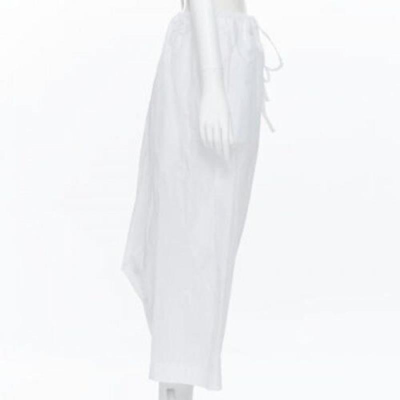 EGG TRADING 100% cotton extreme oversized drawstring waist drop croch pants S In Excellent Condition In Hong Kong, NT