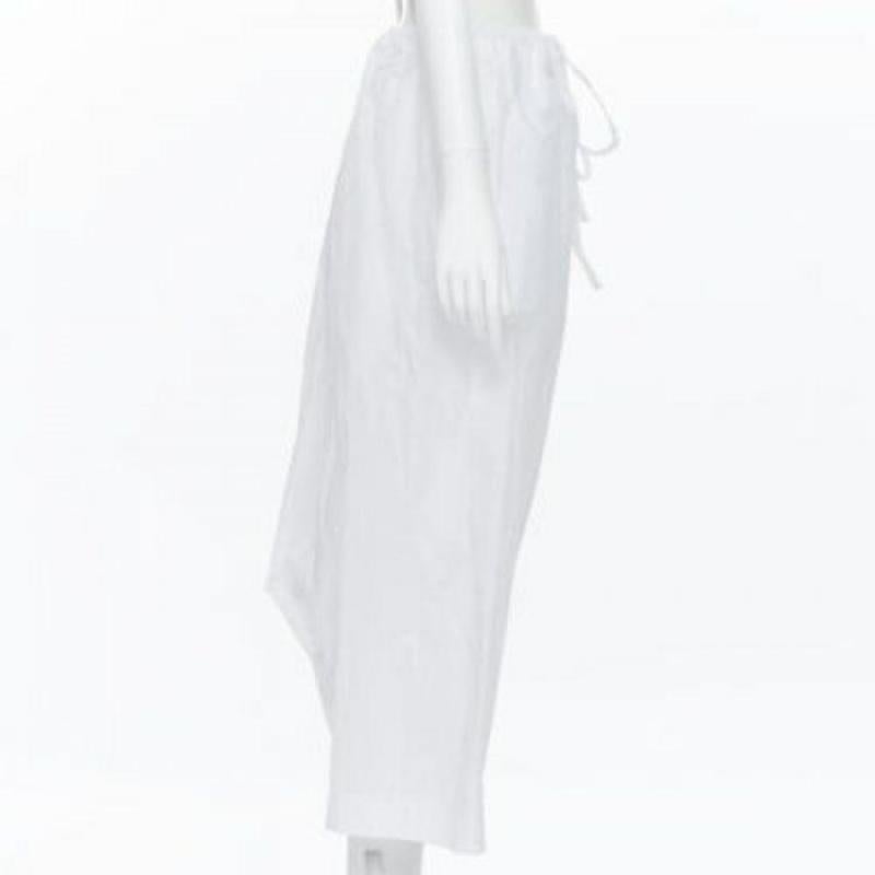 EGG TRADING 100% cotton extreme oversized drawstring waist drop croch pants S In Excellent Condition For Sale In Hong Kong, NT