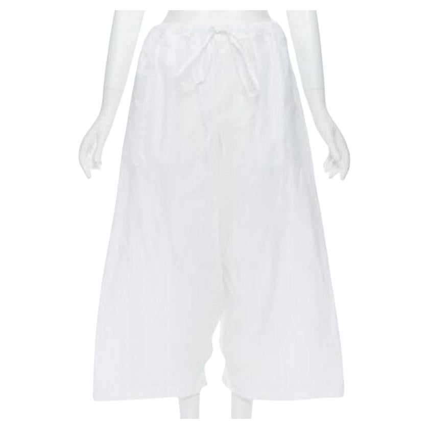 EGG TRADING 100% cotton extreme oversized drawstring waist drop croch pants S For Sale