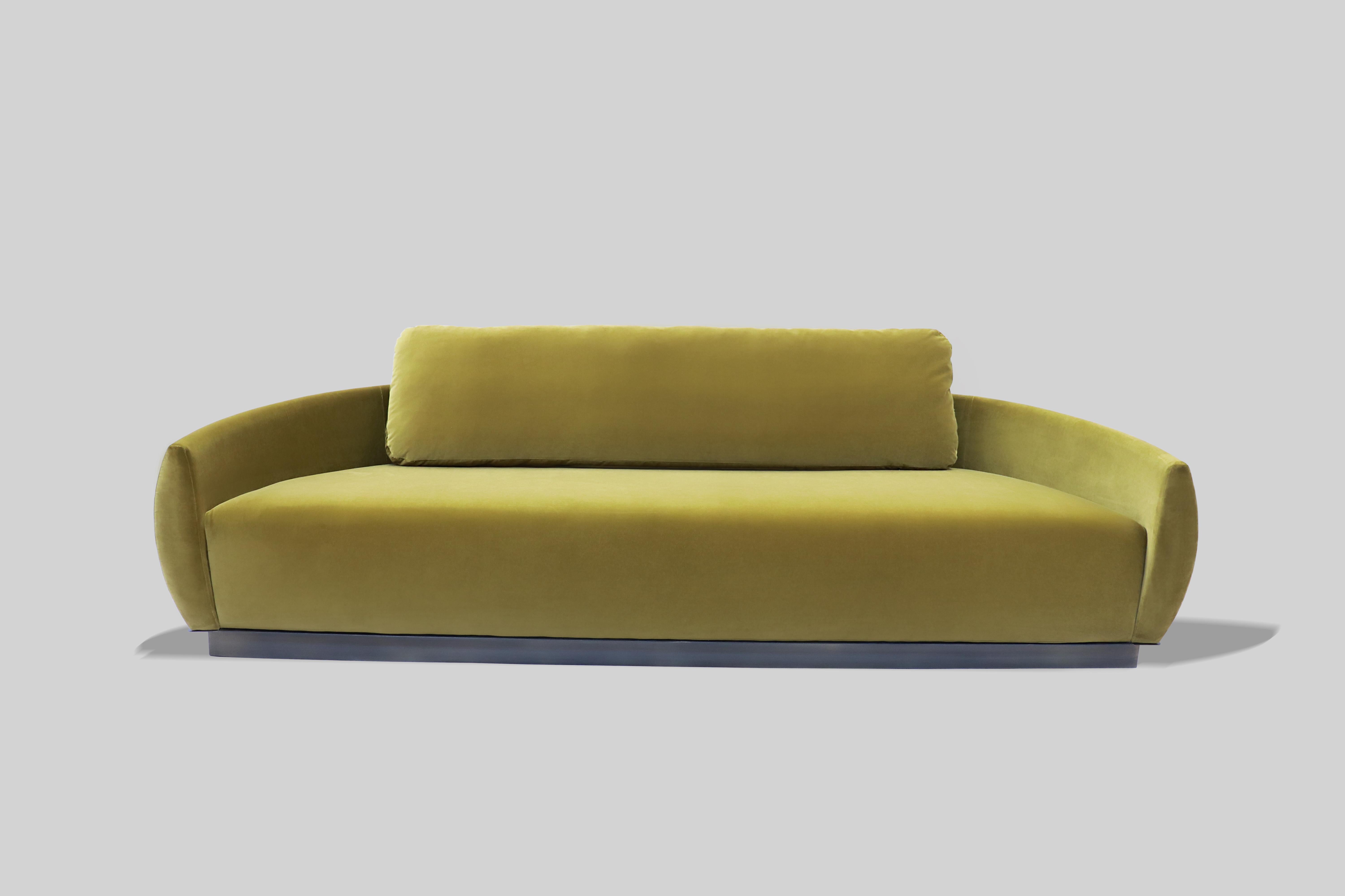 Post-Modern Egge Green Sofa by Atra Design For Sale