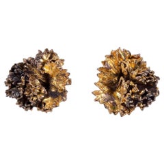 Eggert, Flora Danica Jewellery. A pair of “Parsley” ear clips.