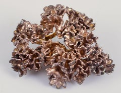 Eggert, Flora Danica Jewellery. Large “Persille” (Parsley) brooch, 1980s
