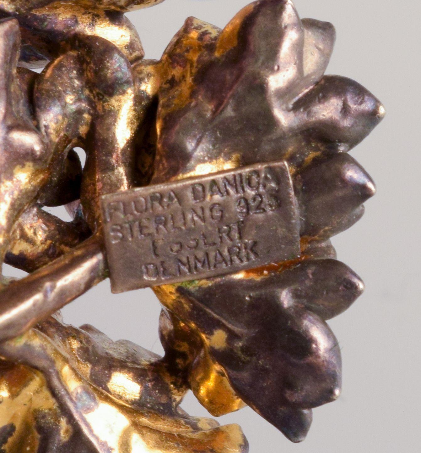 Eggert, Flora Danica Joyería. Gran broche 