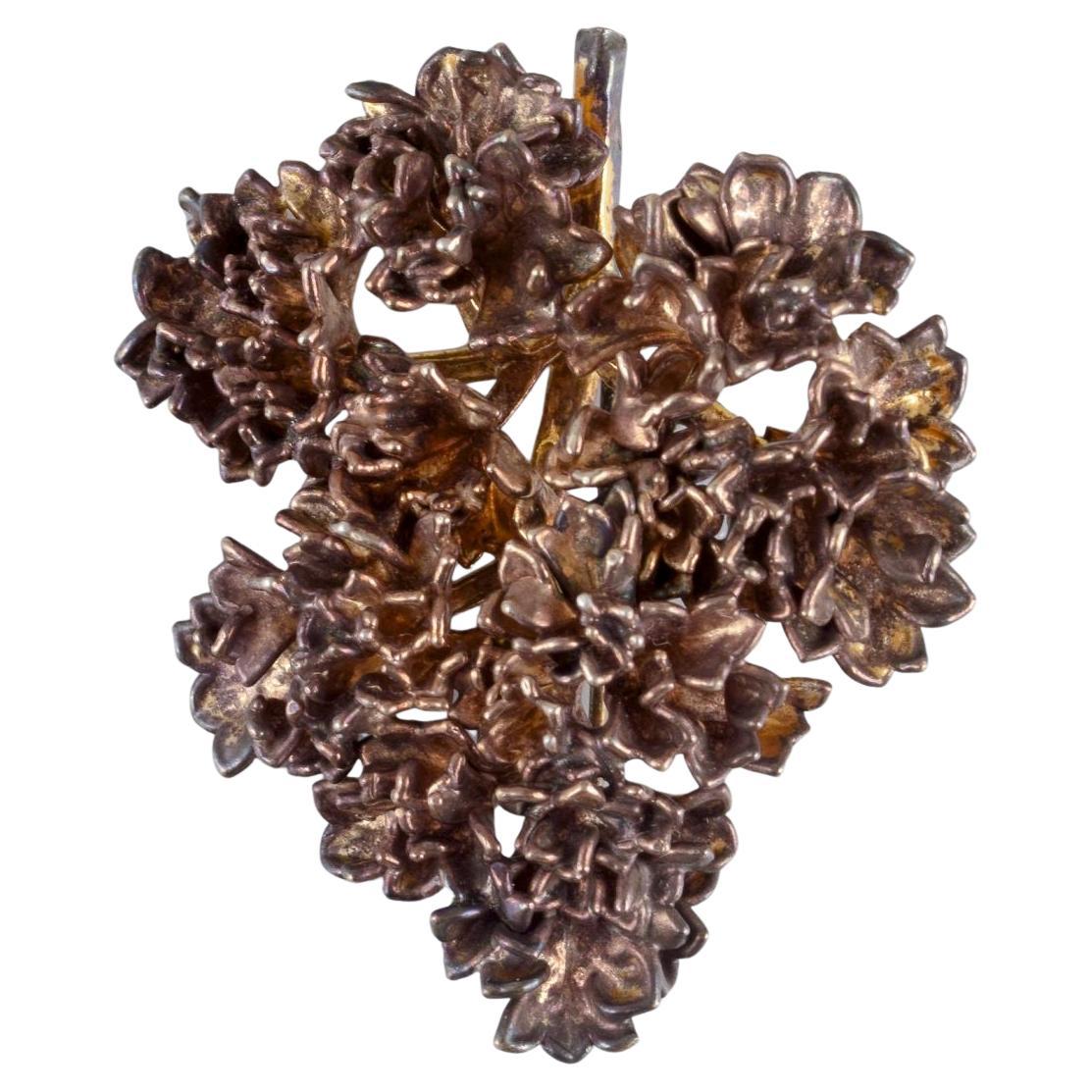 Eggert, Flora Danica Jewellery. Large “Persille” (Parsley) brooch, 1980s