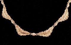 Eggert, Flora Danica Jewellery. Necklace in gold-plated sterling silver.