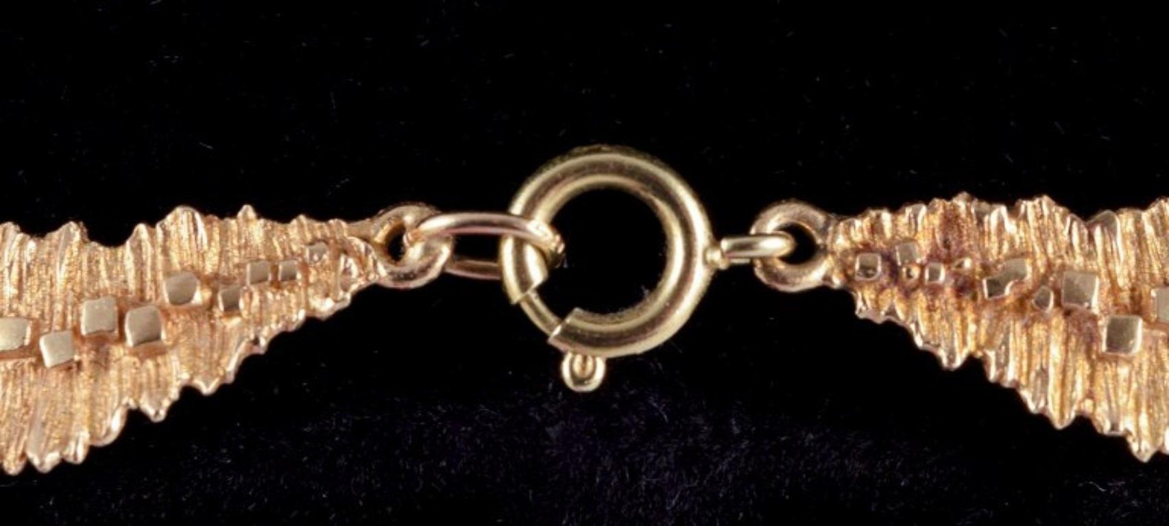 Eggert, Flora Danica Bijoux. Collier en argent sterling plaqué or. Pour femmes en vente