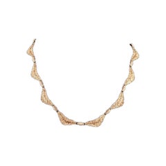 Eggert, Flora Danica Jewellery. Necklace in gold-plated sterling silver. Eggert, Flora Danica Jewellery. Necklace in gold-plated sterling silver.