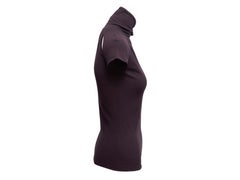 Eggplant Gucci Mock Neck Cutout Top Size US M