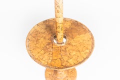 Lámpara de pie de cáscara de huevo con mesa