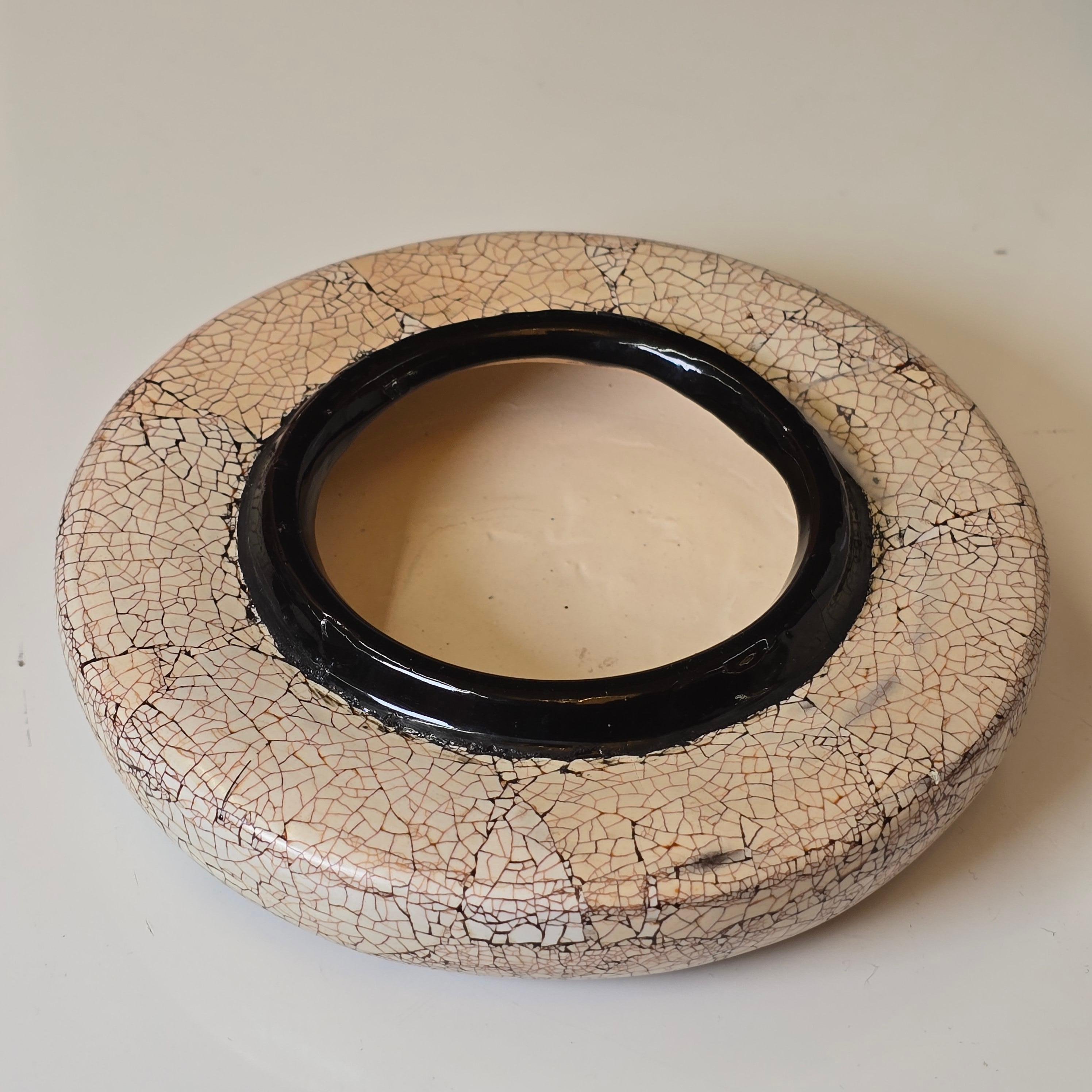 French Deco Style Eggshell Lacquer Ginger Jar 4
