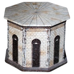 Eggshell Lacquered Box & Cover Summer House by Artist Thierry Voeltzel