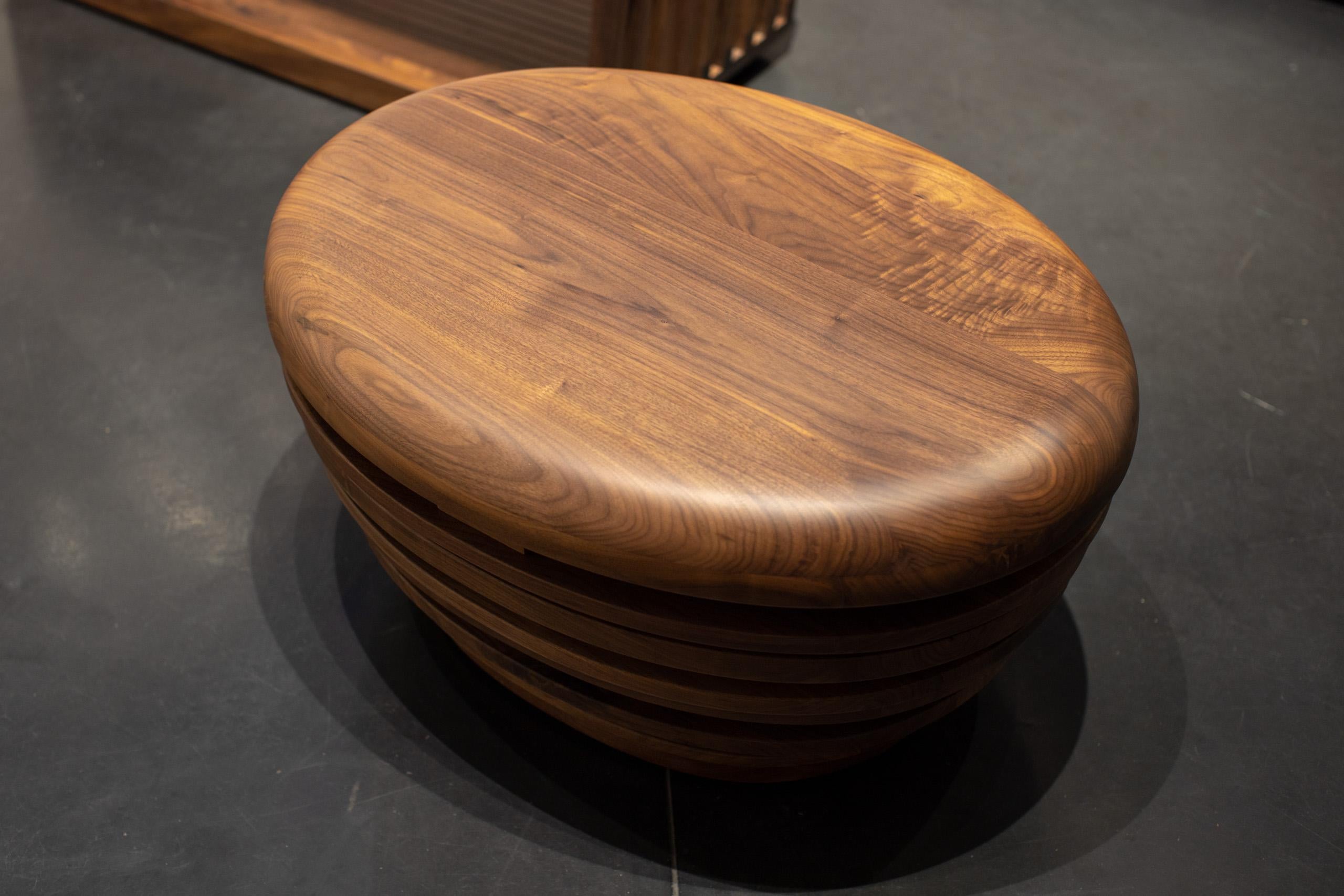 Lacquered Coffee Table, EGG by Reda Amalou, 2013, American Walnut For Sale