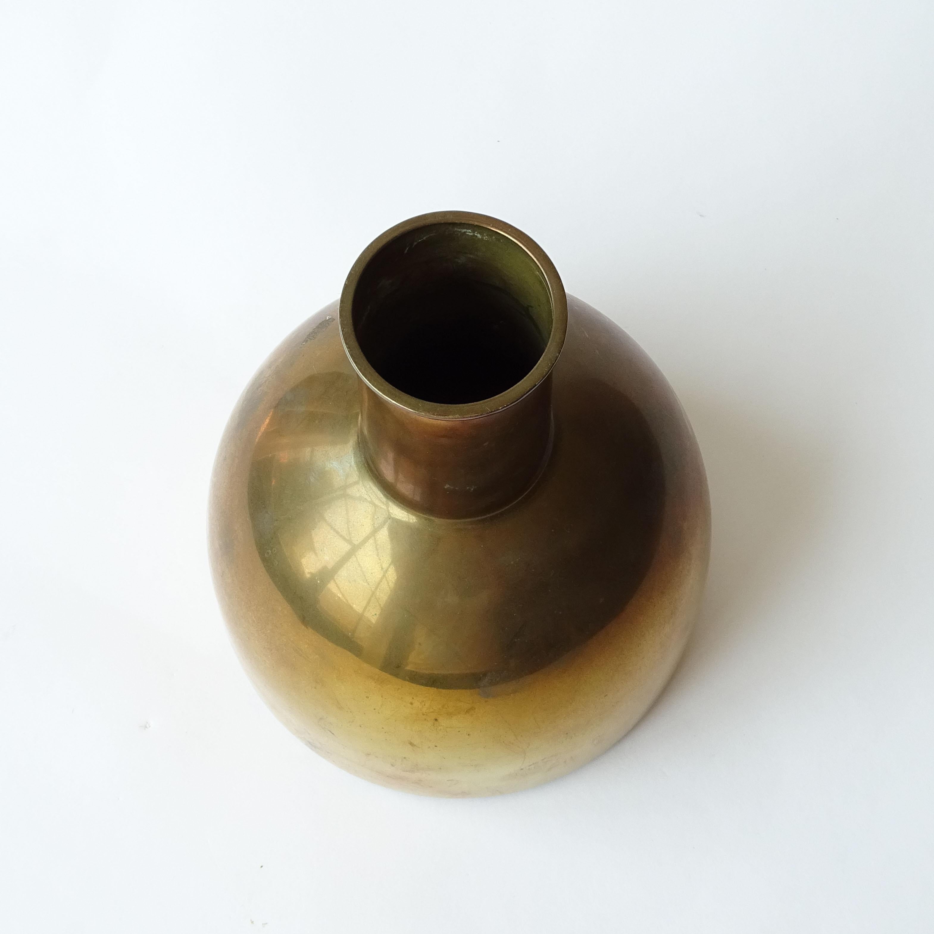 Italiano Vaso in ottone di Egidio Broggi Italia 1960s in vendita
