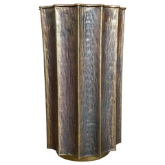 Retro Egidio Casagrande Brass Umbrella Stand 