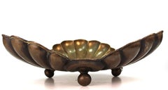 Egidio Casagrande Italienischer Modernist Monumentales Messinggefäß