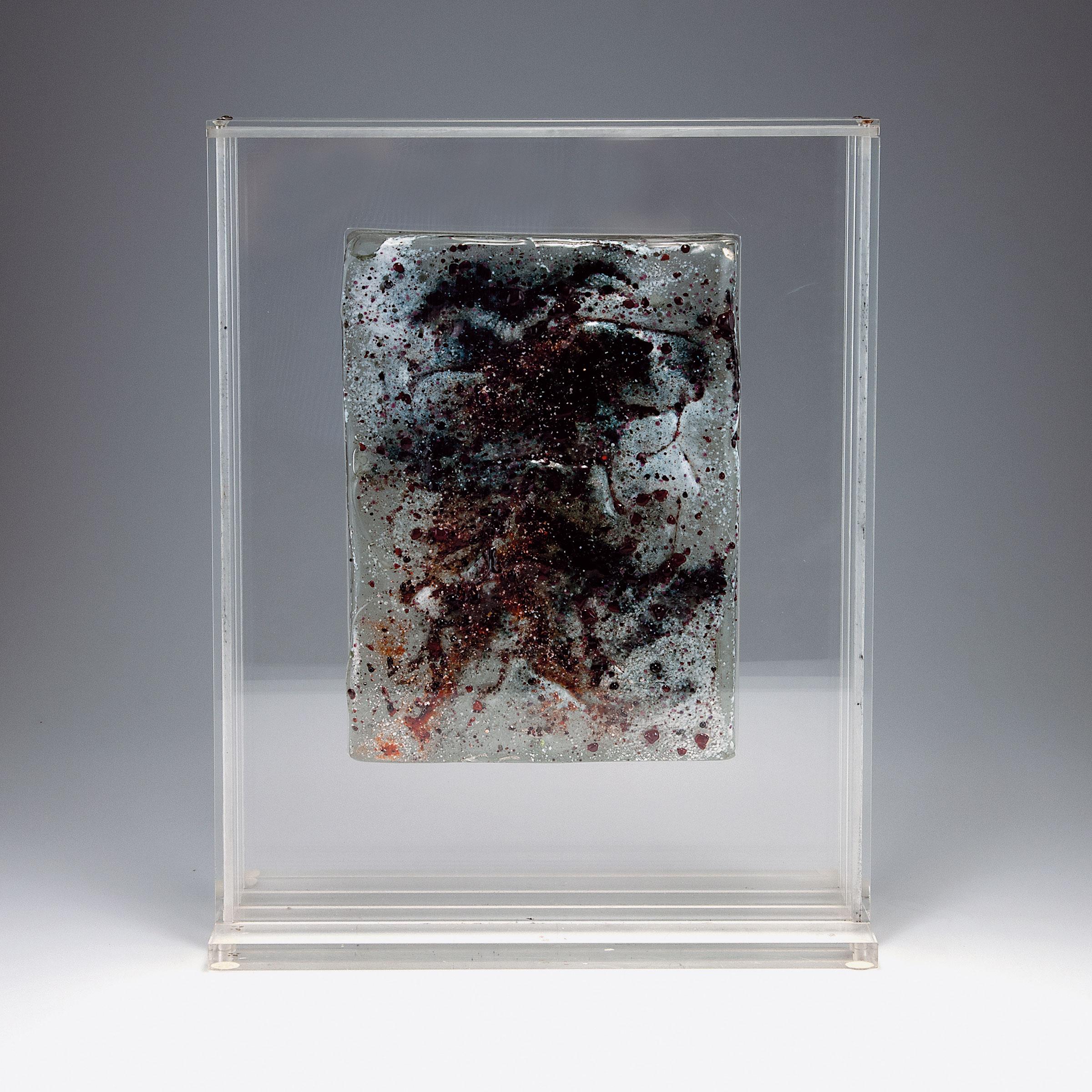 Italian Egidio Costantini & Anthony Ellero Rare Glass Block