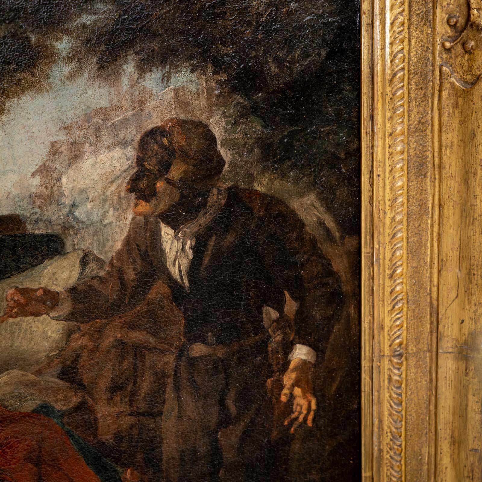 Egidio dall'Oglio (1705-1784), Junge mit Lute und zwei Kämpfern, Italien 18. Jahrhundert im Angebot 8