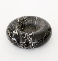 Egidio Di Giusti Di Rosa Concetta Black Marquina Marble Dish Vide Poche Up & Up