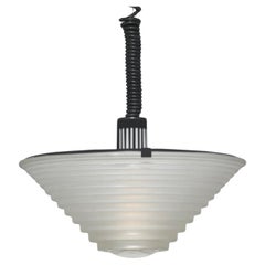 Egina Lampadario di Angelo Mngiarotti produzione Artemide 1970