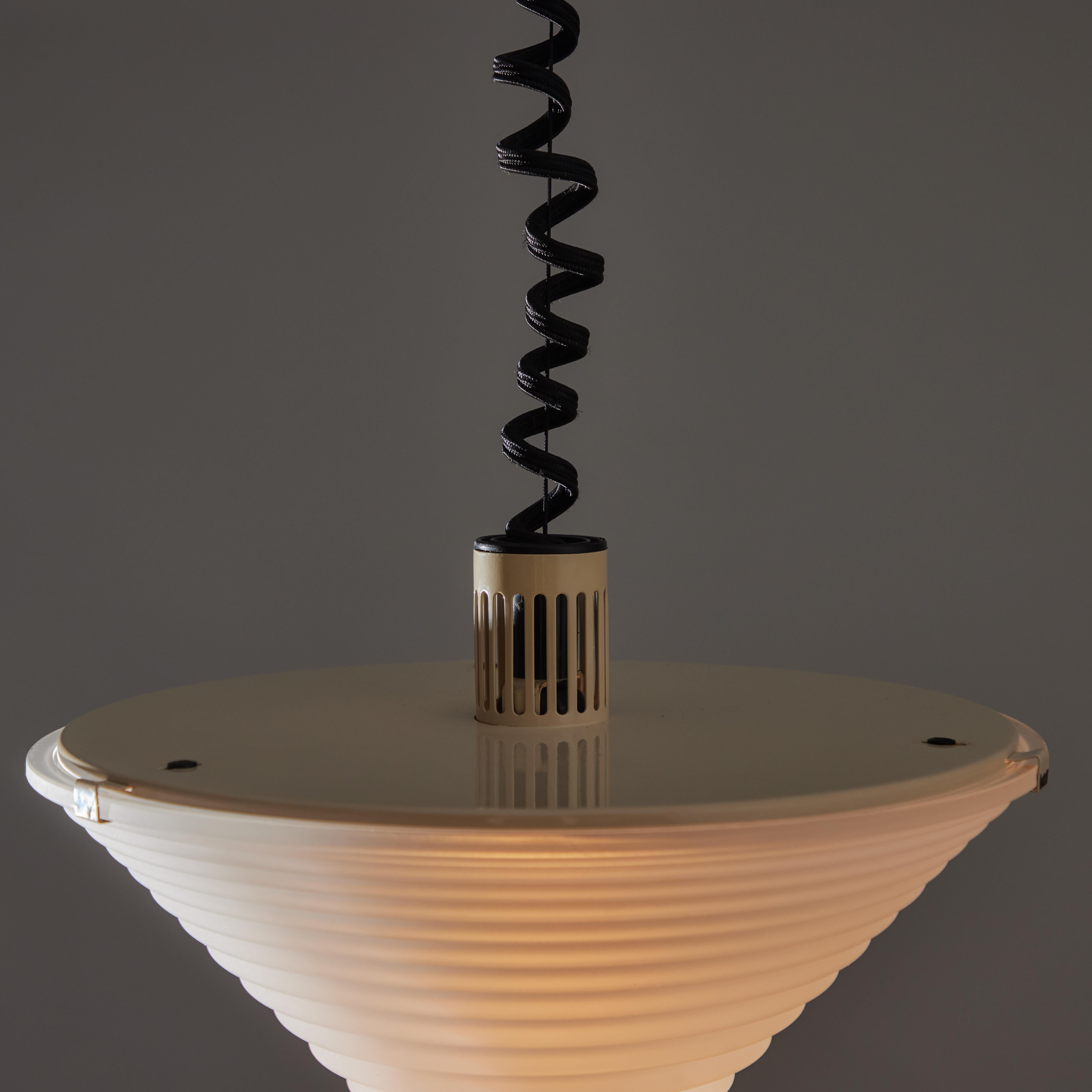 Etched ‘Egina’ Pendant by Angelo Mangiarotti for Artemide For Sale