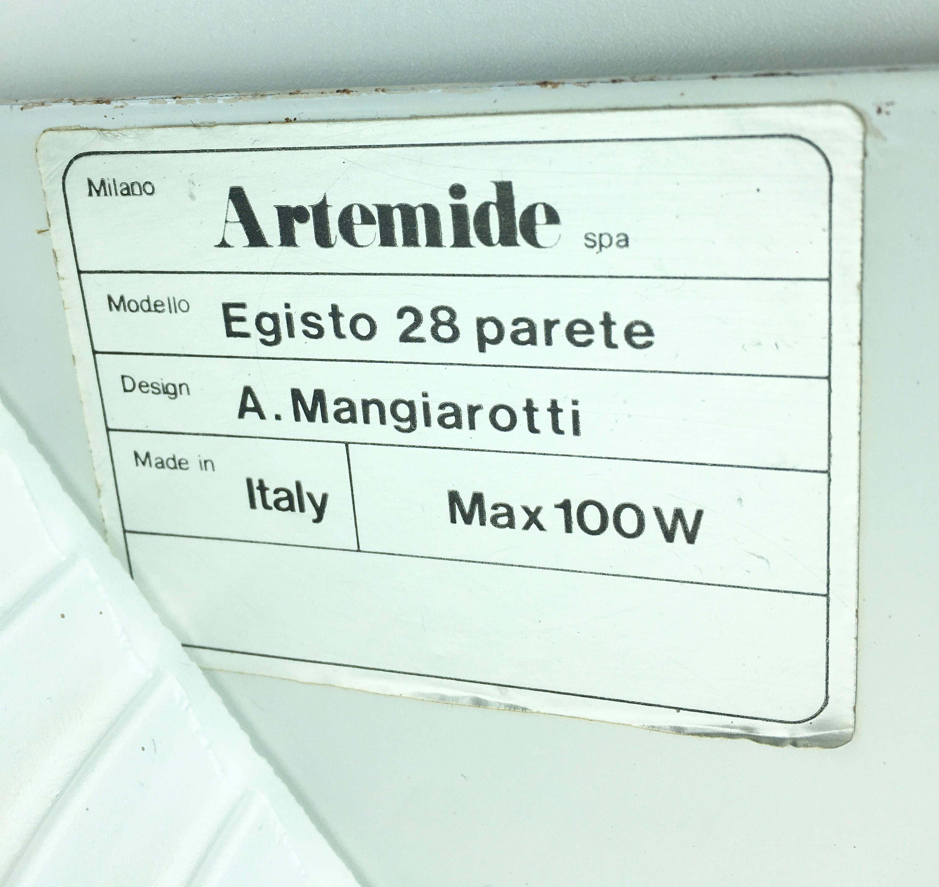 Italian Egisto 28 Sconces by Artemide, Set of 3