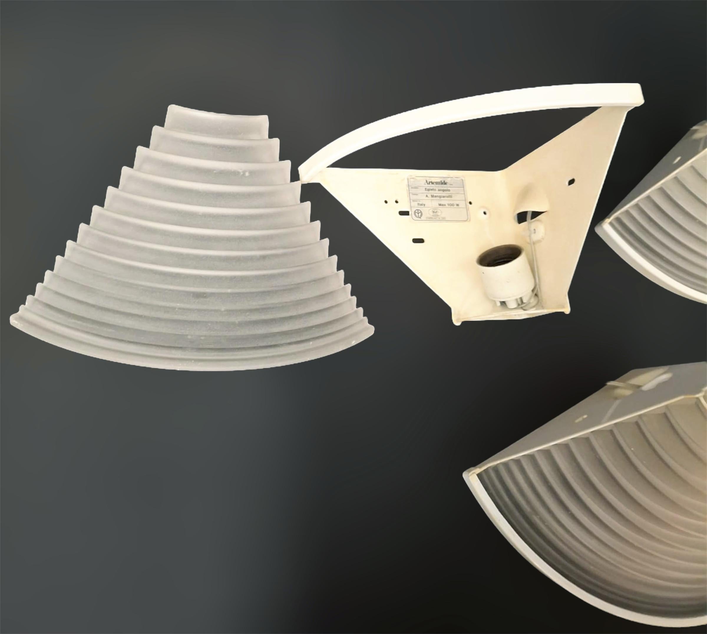 Egisto Angolo Corner Sconce by Artemide, 4 Available For Sale 5
