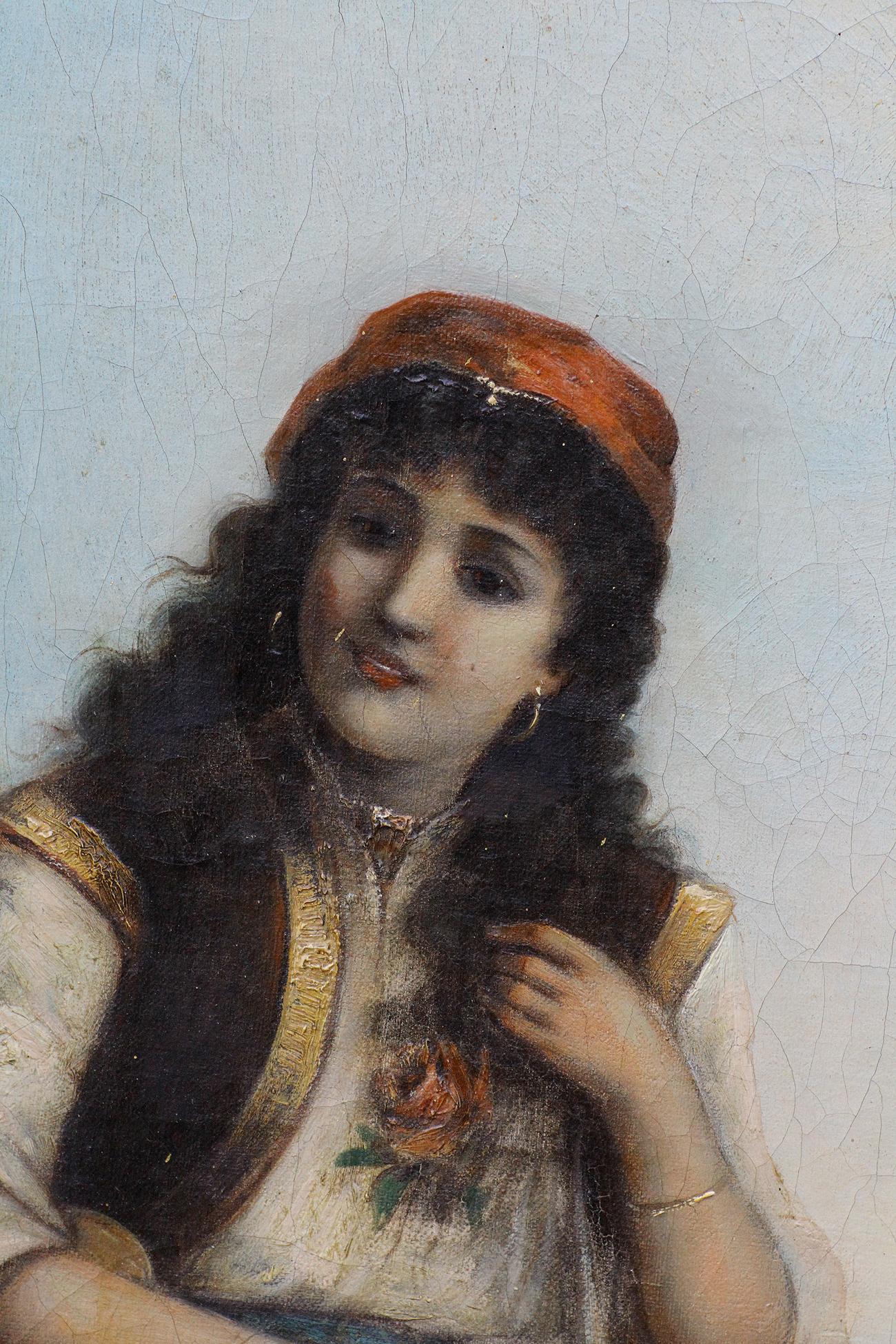French Egisto Ferroni, Original Painting
