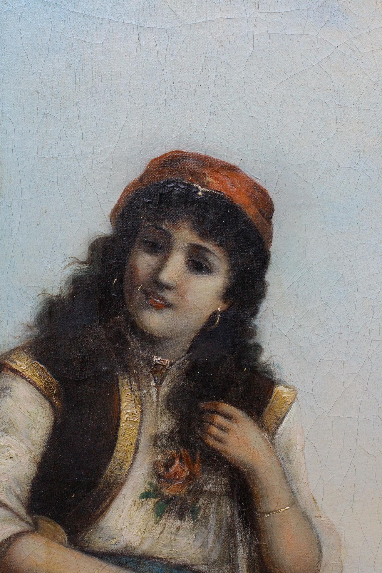 19th Century Egisto Ferroni, Original Painting