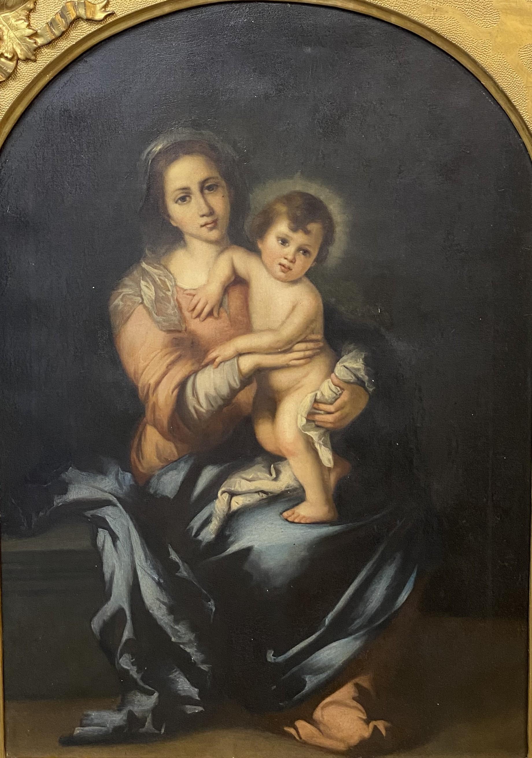Madonna & Child - Painting di Egisto Manzuoli