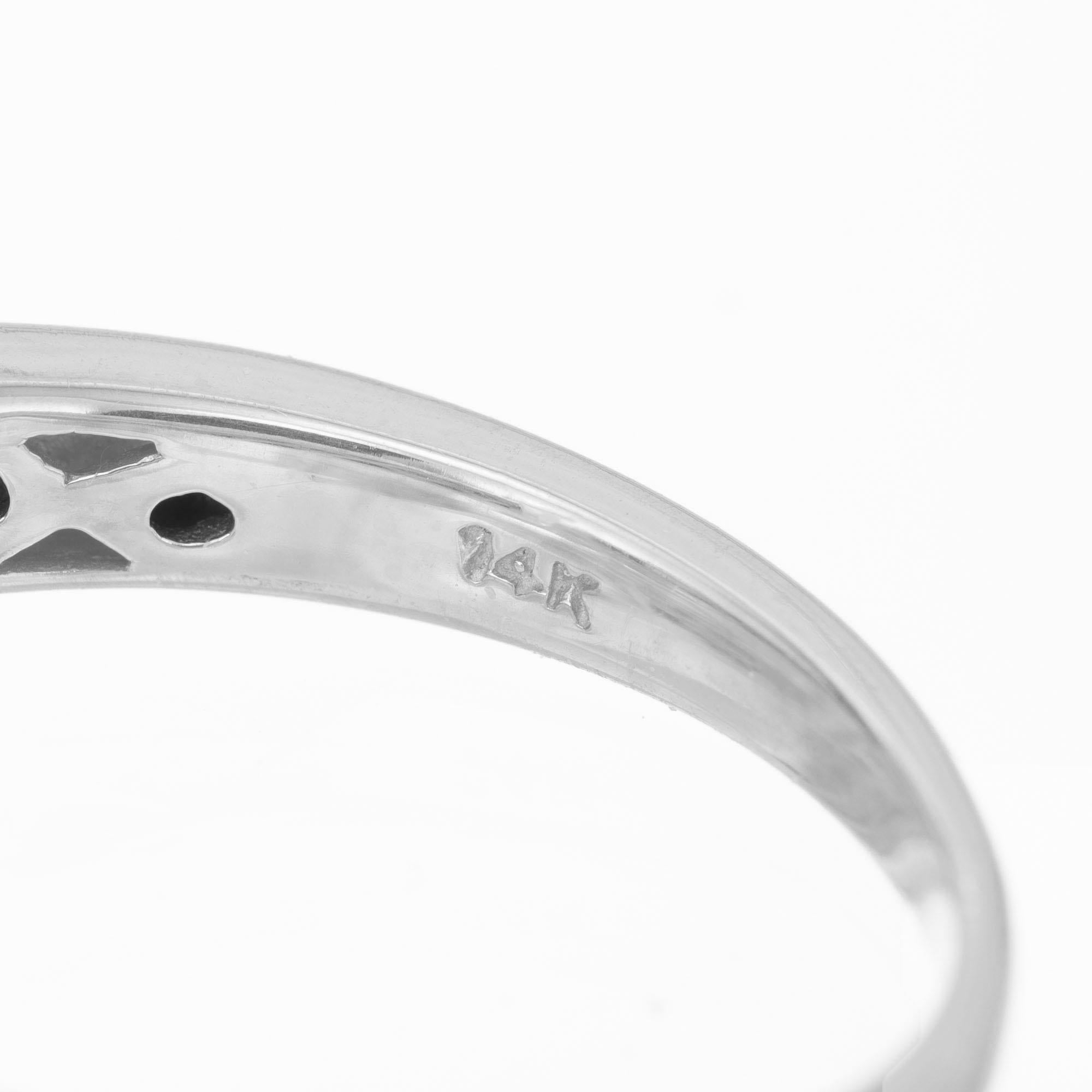EGL-zertifizierter Verlobungsring aus Weißgold mit 1,00 Karat Diamanten im Angebot 3