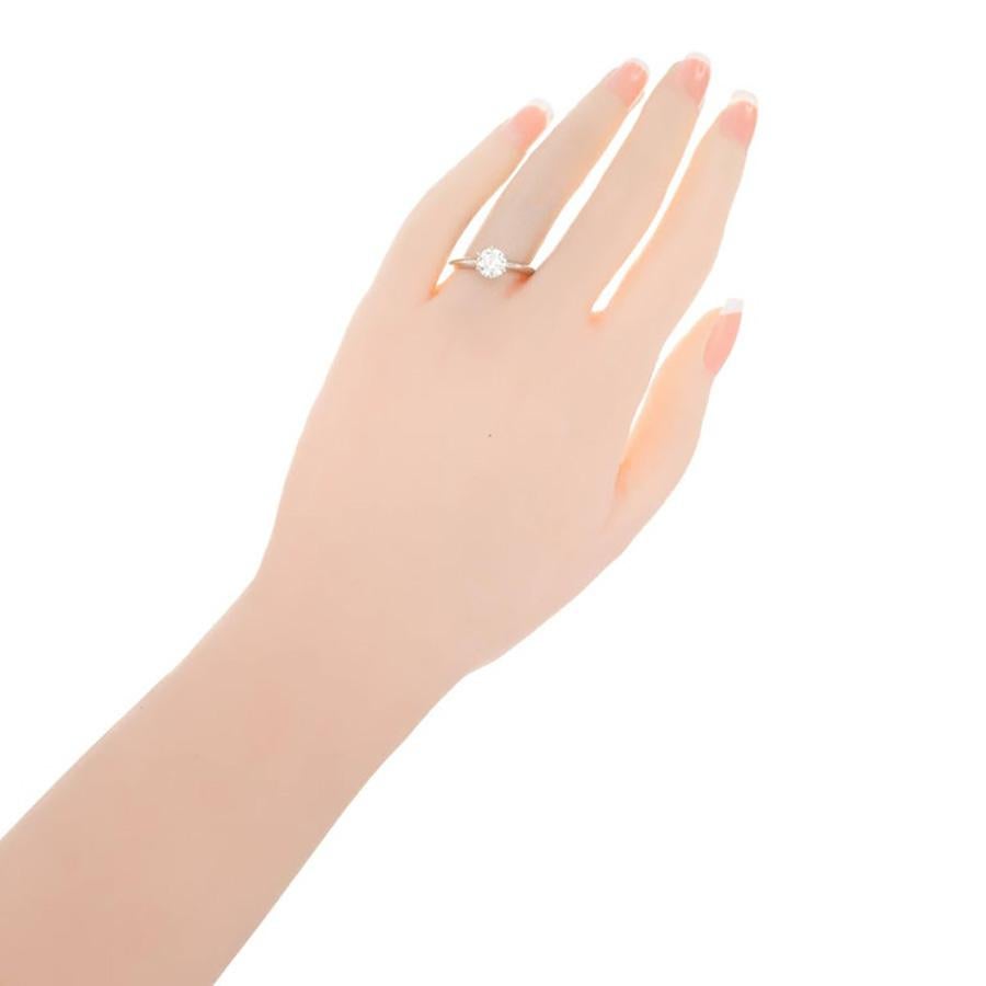De las mujeres Anillo de compromiso solitario de oro blanco con diamante de 1,00 quilates en venta