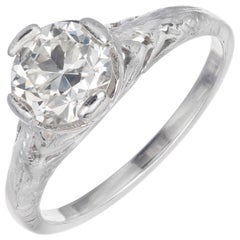 EGL Certified 1.10 Carat Diamond Platinum Engagement Ring