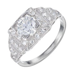 EGL Certified 1.11 Carat Round Diamond Platinum Engagement Ring