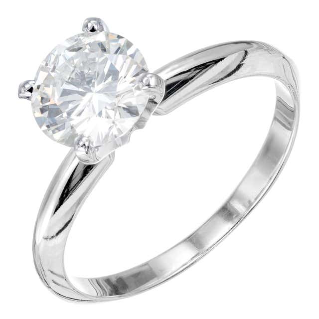Leon Mege The Perfect Solitaire platinum engagement ring with round ...