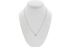 Collana con ciondolo con castone in oro bianco 14k e diamanti certificati EGL 0,93ct G/SI1