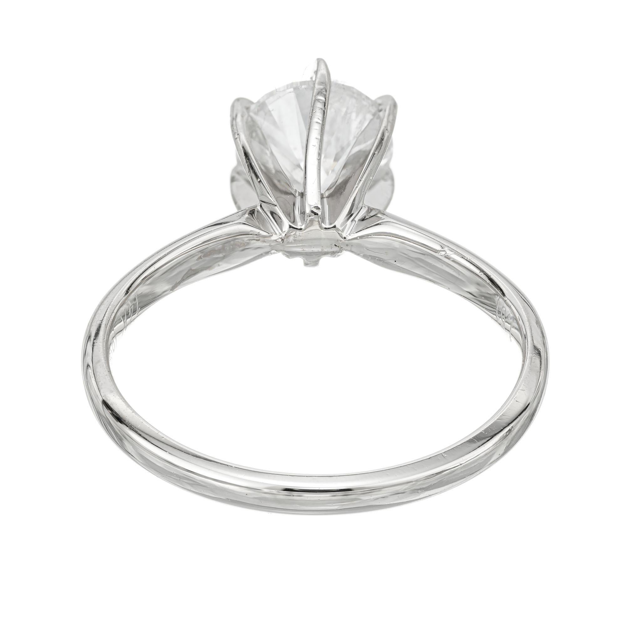 EGL Certified 1.51 Carat Diamond White Gold Solitaire Engagement Ring For Sale 4