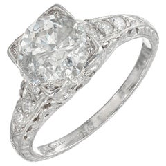 EGL Certified 1.56 Carat Diamond Platinum Engagement Ring