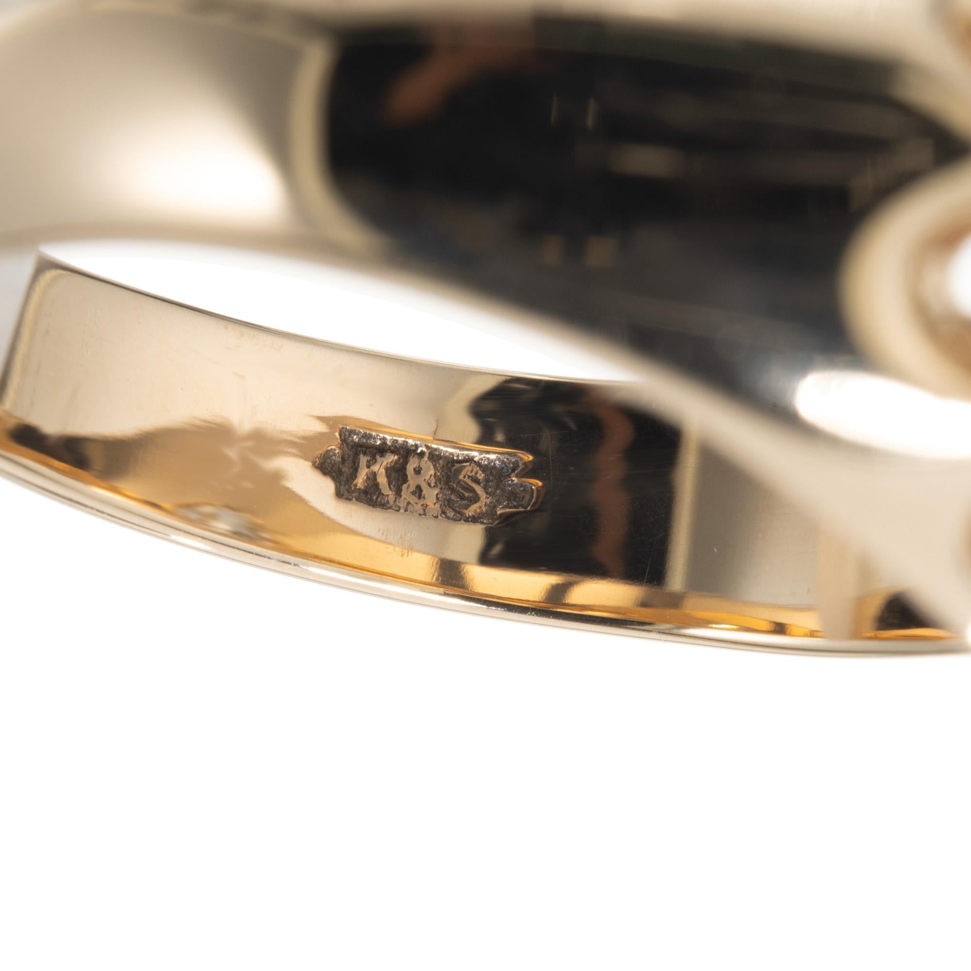 EGL Certified 1.65 Carat Old European Diamond Art Deco Rose Gold Men's Ring For Sale 2